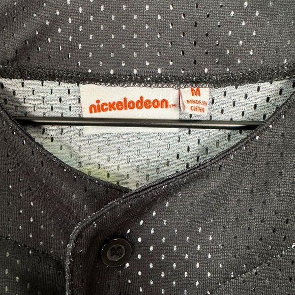 Nickelodeon Rugrats #91 Black Short Sleeve Baseball Jersey Mens Medium - Picture 2 of 4